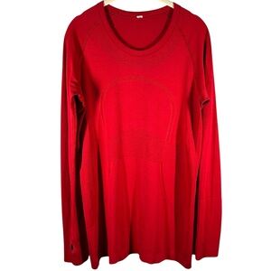 lululemon athletica Red Long Sleeve Top